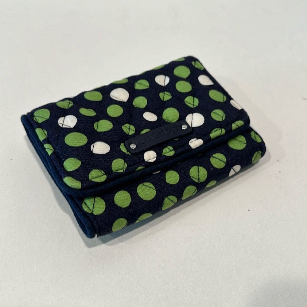 Vera Bradley Fabric Polka Dot Wallet NEW